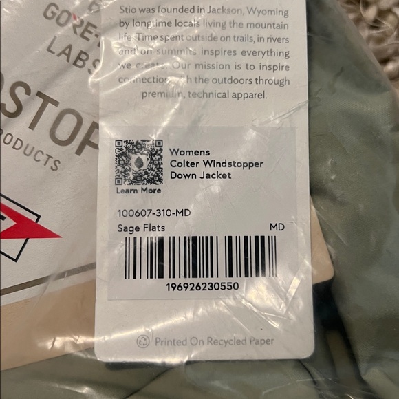 Stio Women's Colter WINDSTOPPER® Down Jacket - Sage Flats - Picture 6 of 8